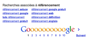 Google related searches referencement